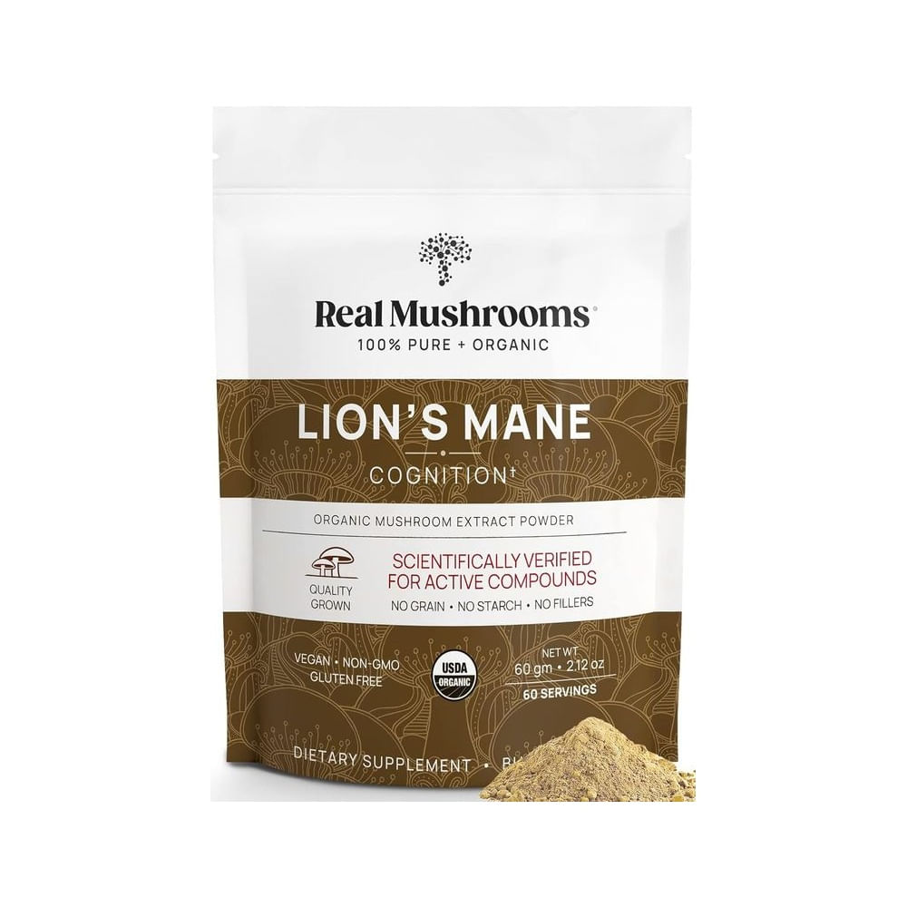 Melena de León Orgánica en Polvo Real Mushroom 60 SER