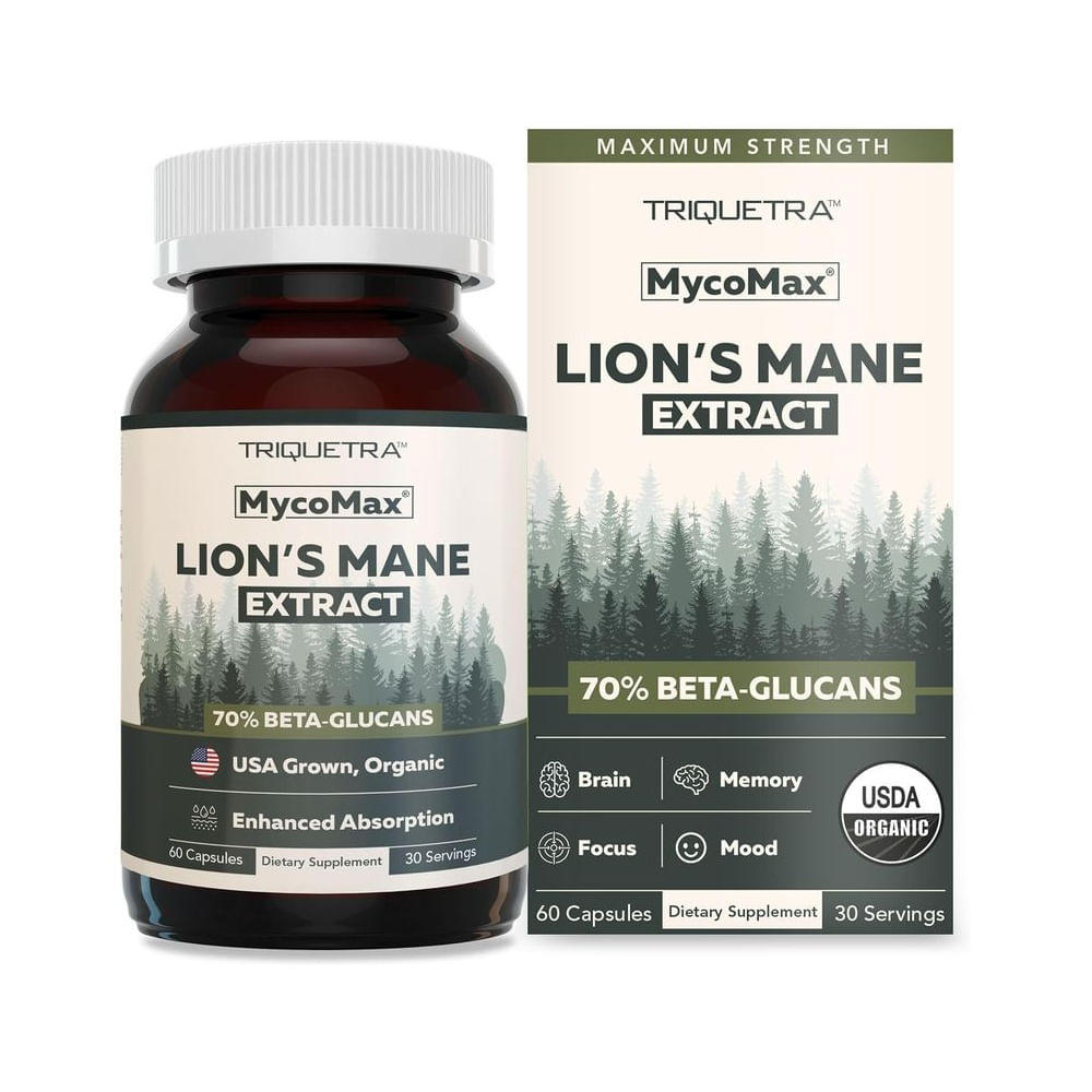 Triquetra MycoMax Lions Mane Melena de León Orgánica 60 capsulas