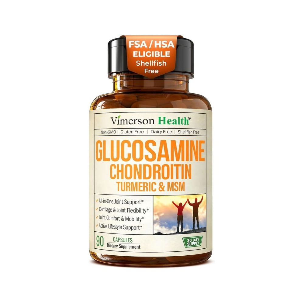 Glucosamina Condroitina con Cúrcuma y MSM Vimerson Health