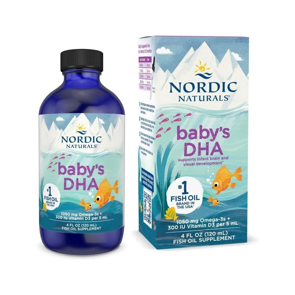 Nordic Naturals Babys DHA  Omega3 para bebés 120 mL