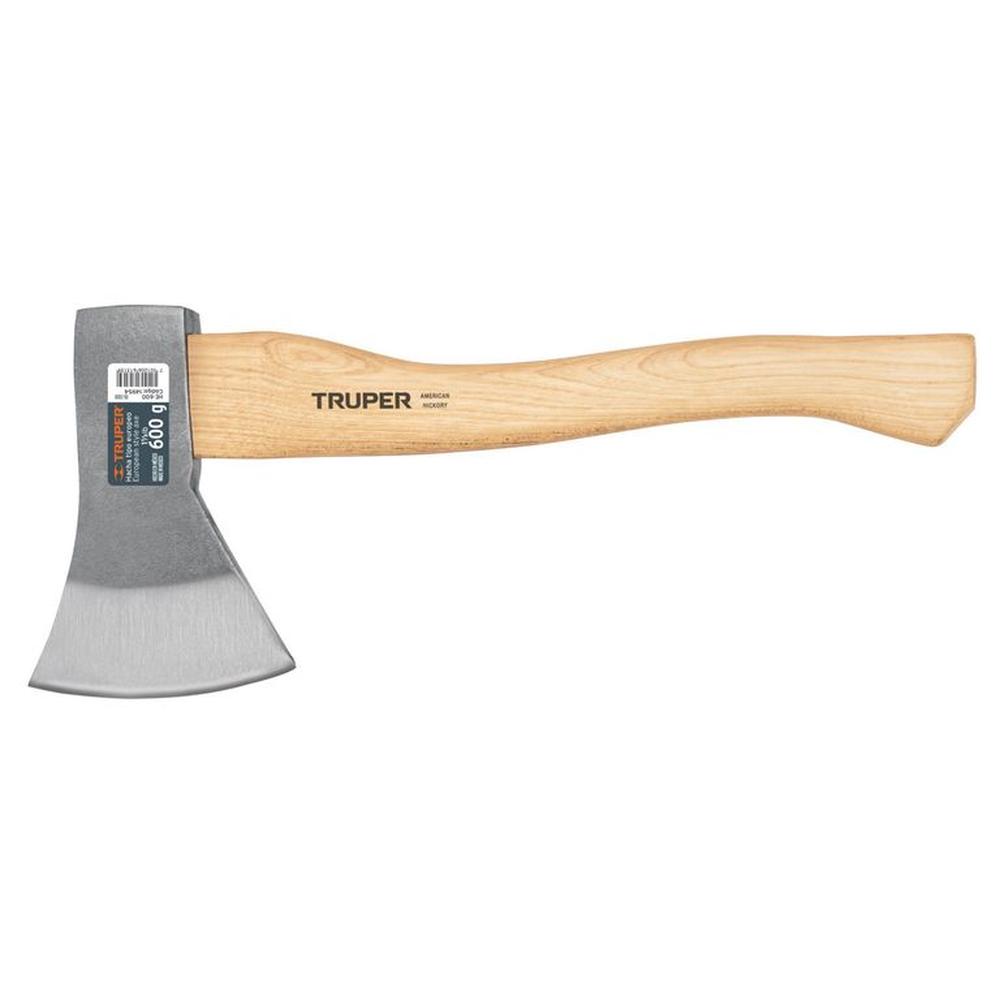 Hacha de acero con mango de madera ergonómico 14 pulgadas Truper