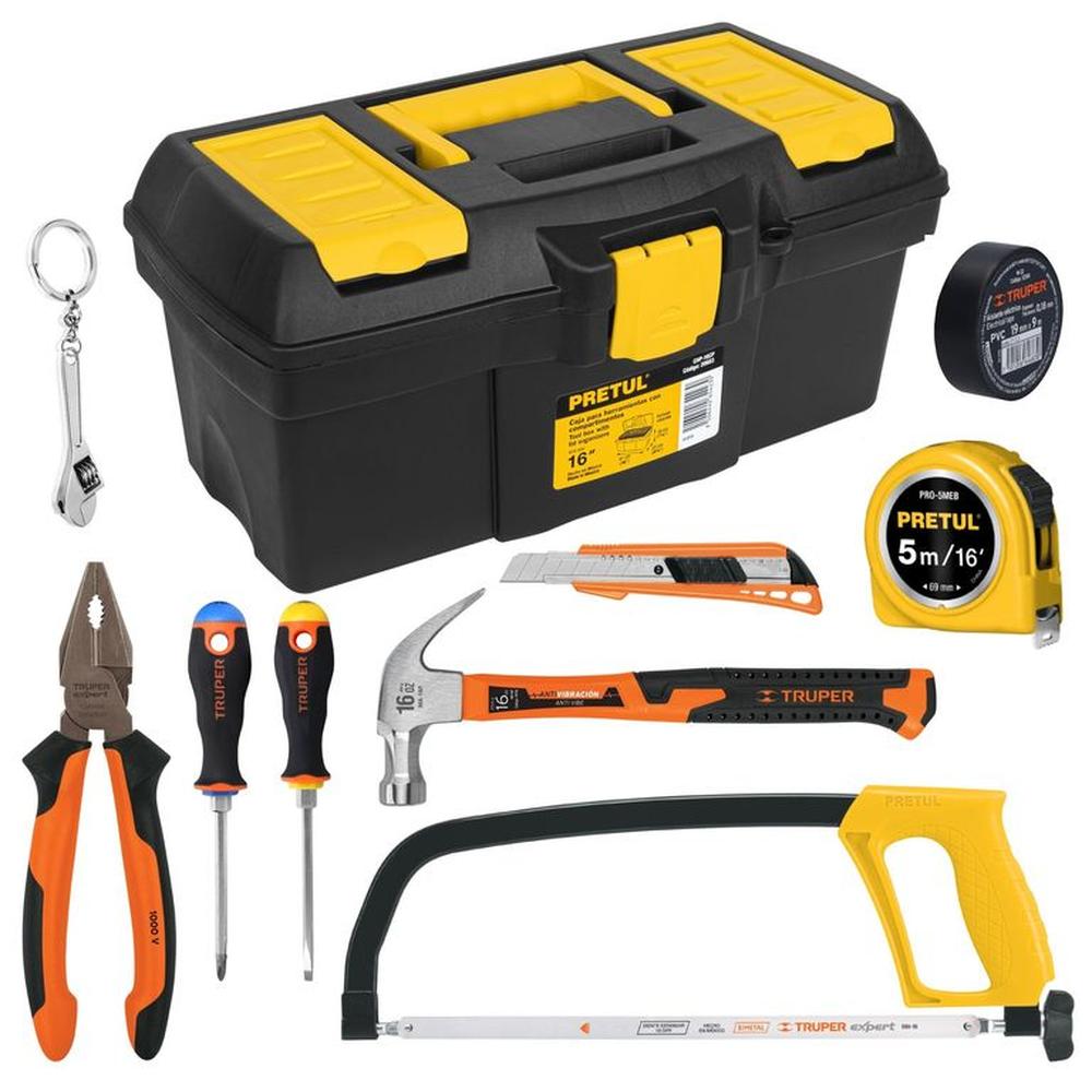 Juego de herramientas 10 piezas para hombre que resuelve, TRUPER
