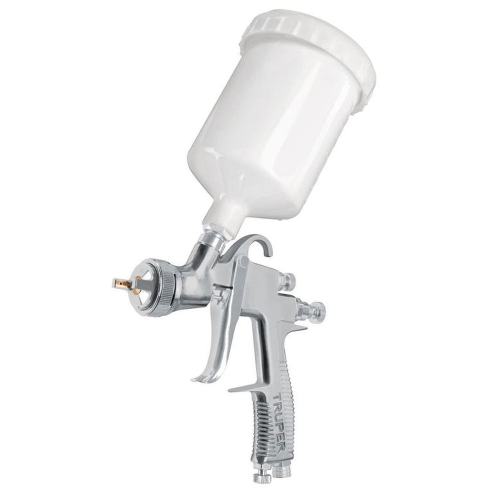 Pistola para pintarpintar gravedad vaso plástico, profesional 2 mm Blanco