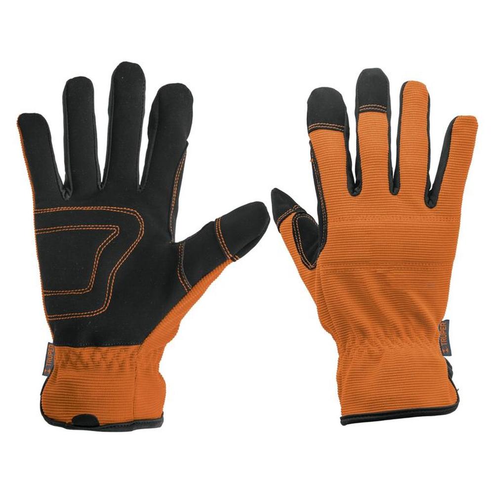 Guantes para mecánico reforzada Truper Naranja