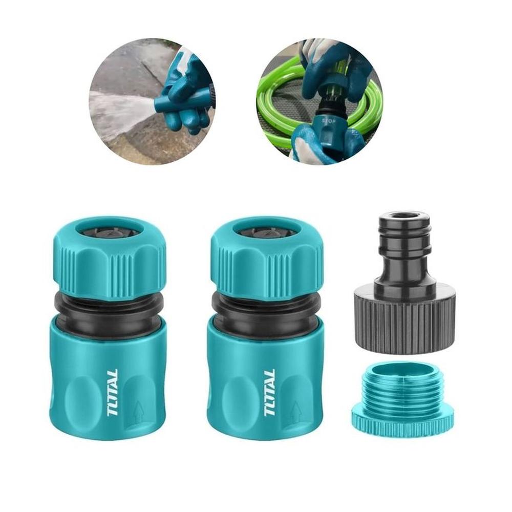 conectores rápido para hidrolavadora, manguera de riego conector click Turquesa