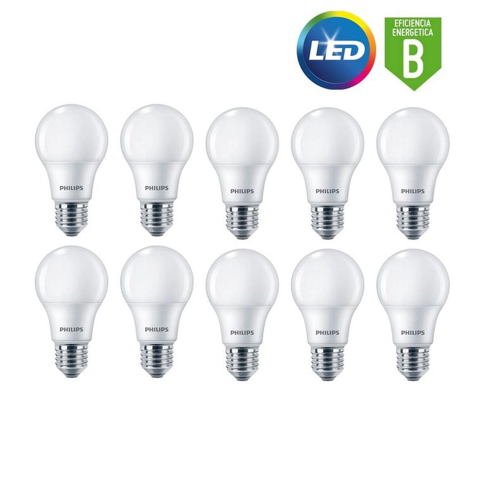 Foco led philips 6W ecohome / pack 10 unidades