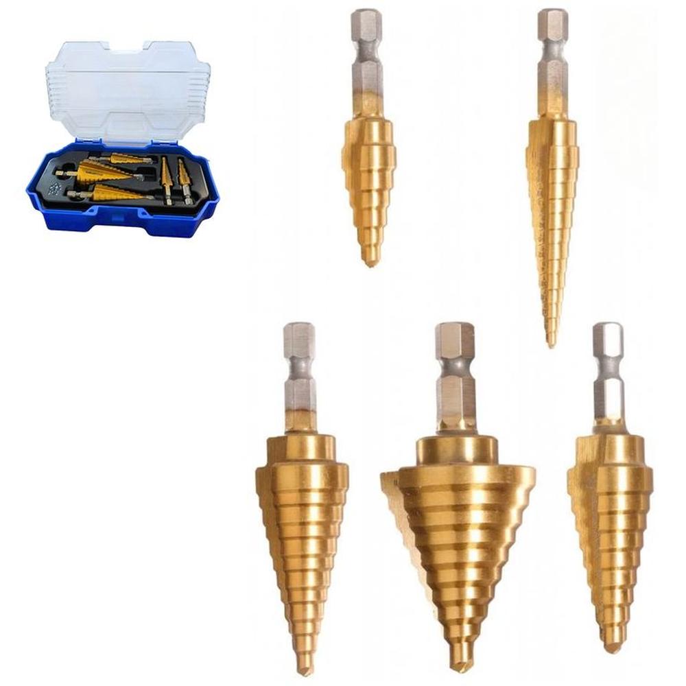 Juego Brocas escalonadas para Metal WJD3405 con Entrada HEX WADFOW