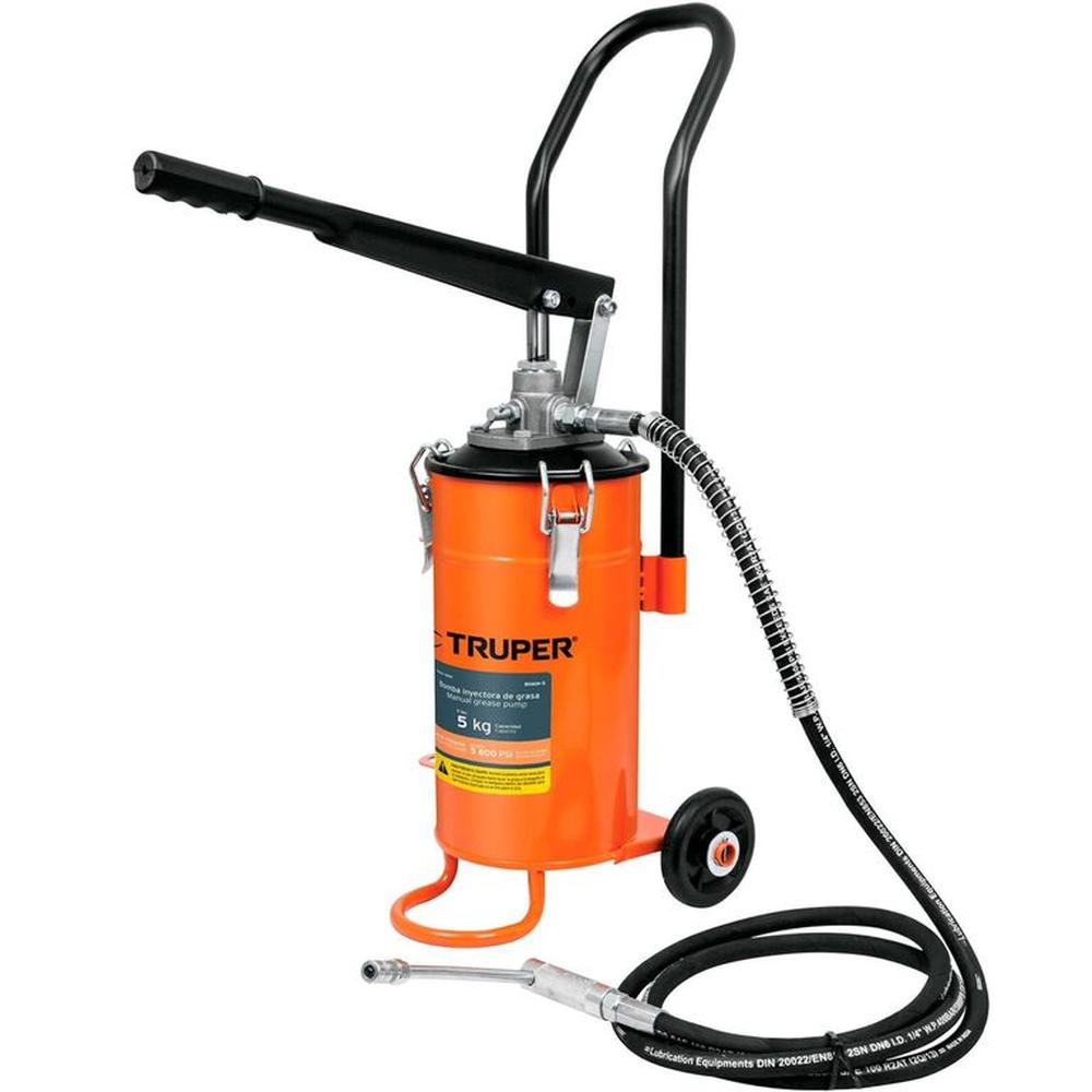 Engrasadora bomba inyectora de grasa, 5 kg, truper