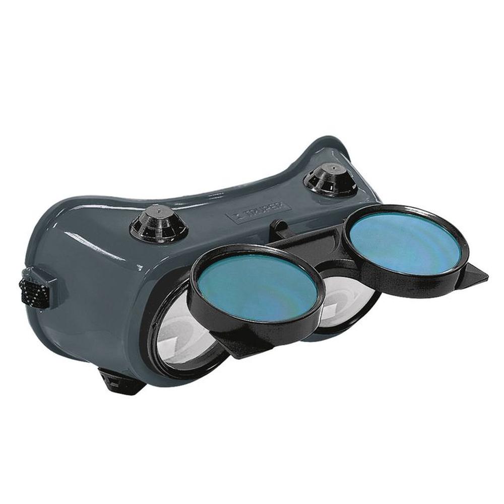 lente para soldar, oxicorte, industrial con 4 válvulas de ventilación, Truper Negro