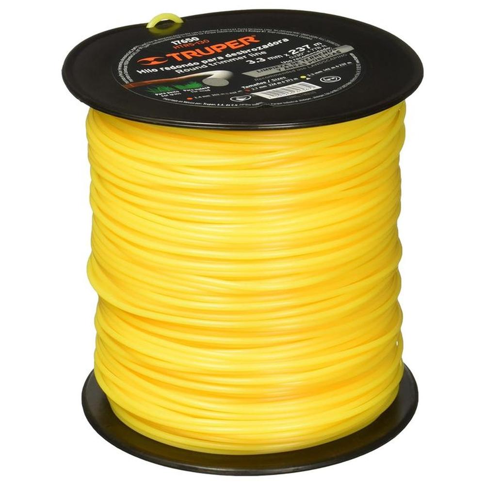 Hilo para desmalezadora desbrozadora podadora 3.3 mm x 237 m, Truper
