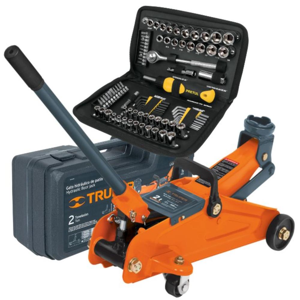 KIT Gata tipo lagarto 2T con maletín, herramientas 83 piezas