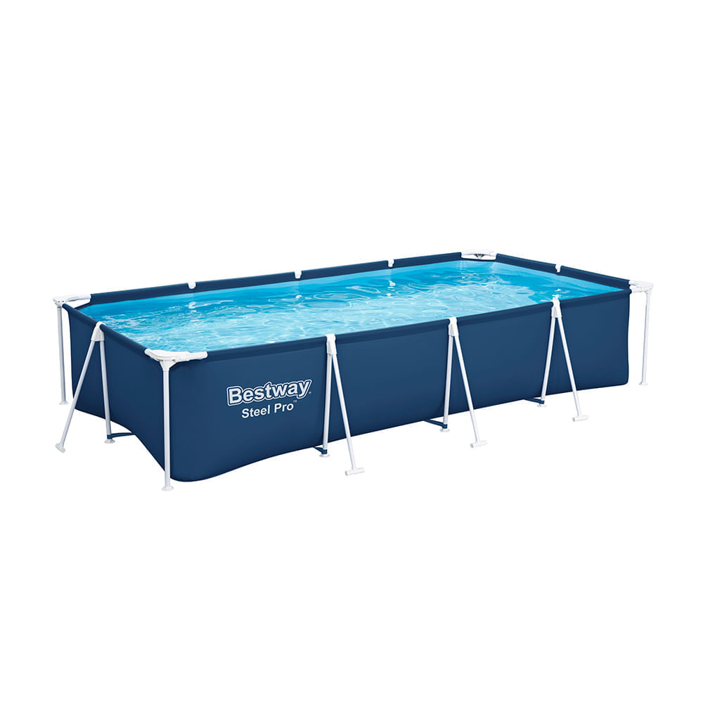Piscina Estructural Rectangular Bestway Steel Pro 5700L 400x211x81cm Azul Piscina Estructural Rectangular Bestway Steel Pro 5700L 400x211x81cm Azul