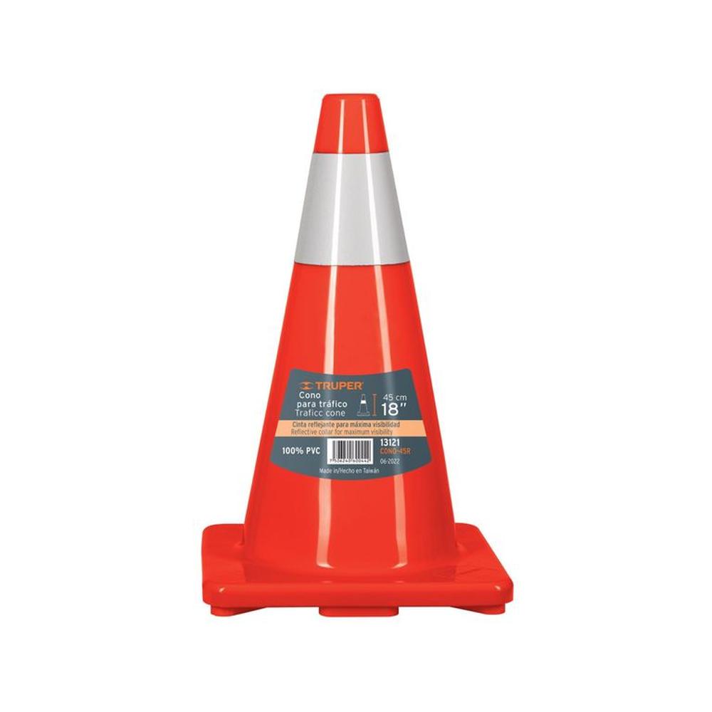 Cono reflectivo de seguridad precaución de 45 cm, Truper