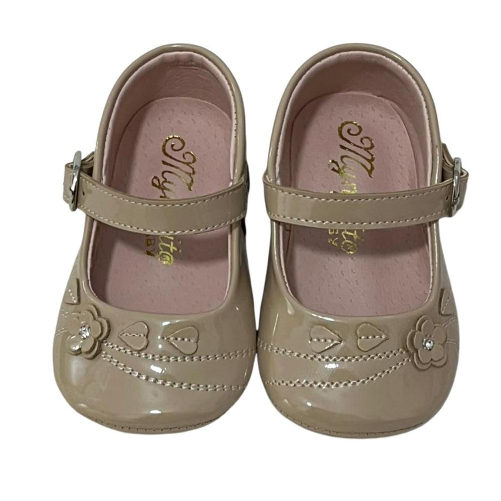 Zapatito de bebe infantil cafe para bebé