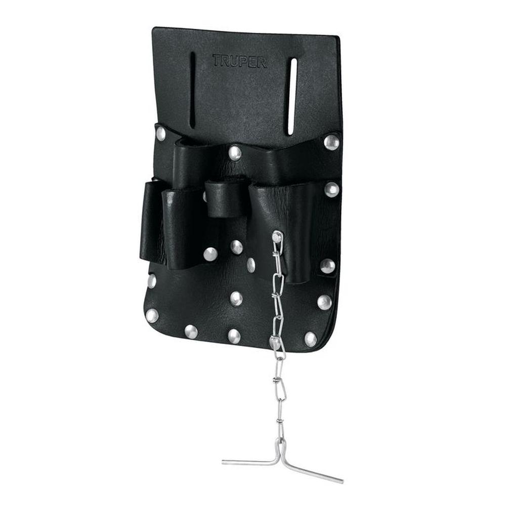 Porta herramientas 7 compartimentos de cuero Truper