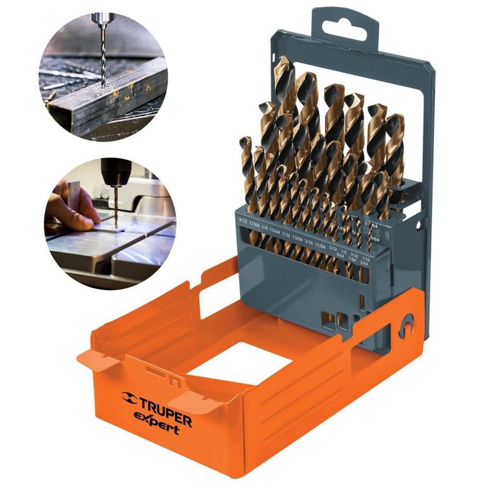 Juego de Brocas HSS para Metal 29 Piezas Expert Truper
