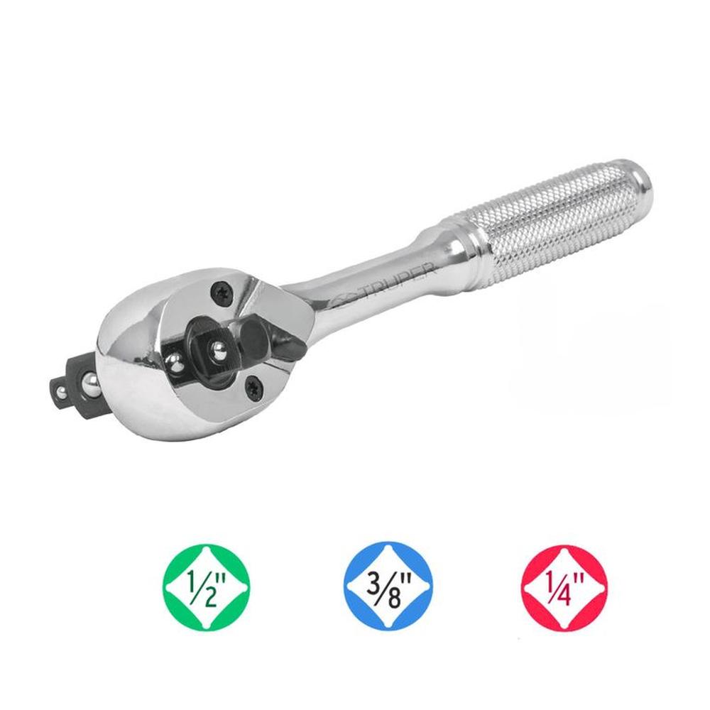 Ratchet triple encastre 14 38 y 12 Truper