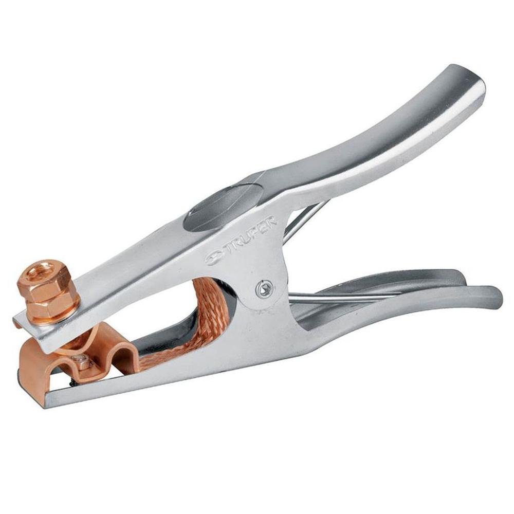 Pinza tierra de 300 A, Truper. Para maquina de soldar Negro