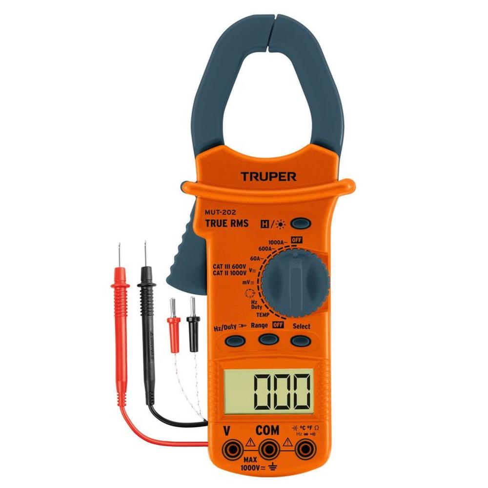 Pinza Amperimétrica Multimetro Con Gancho Truper Industrial 10404