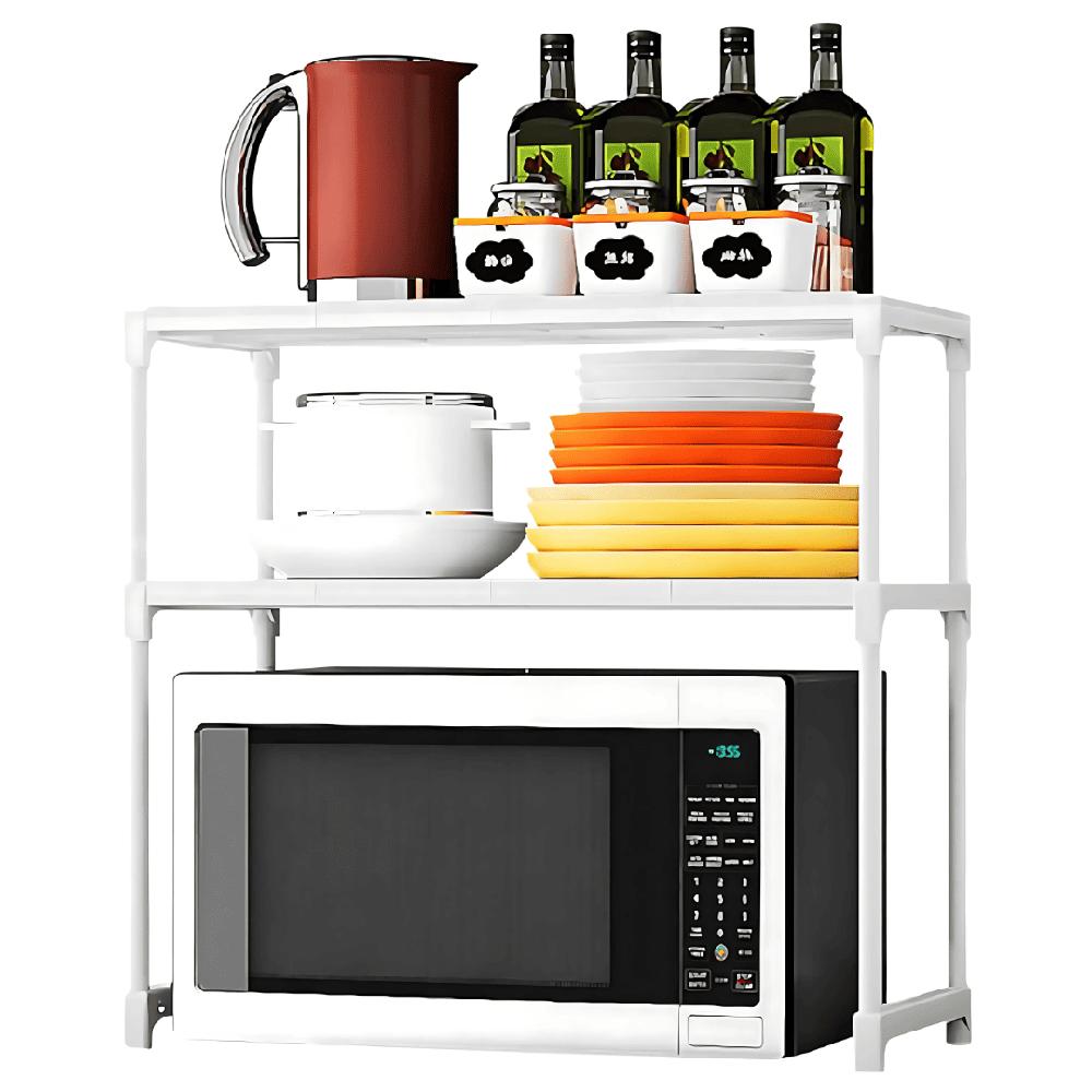 Estante Organizador de Microondas Multiusos de 3 Niveles 60x54x30.5cm Blanco