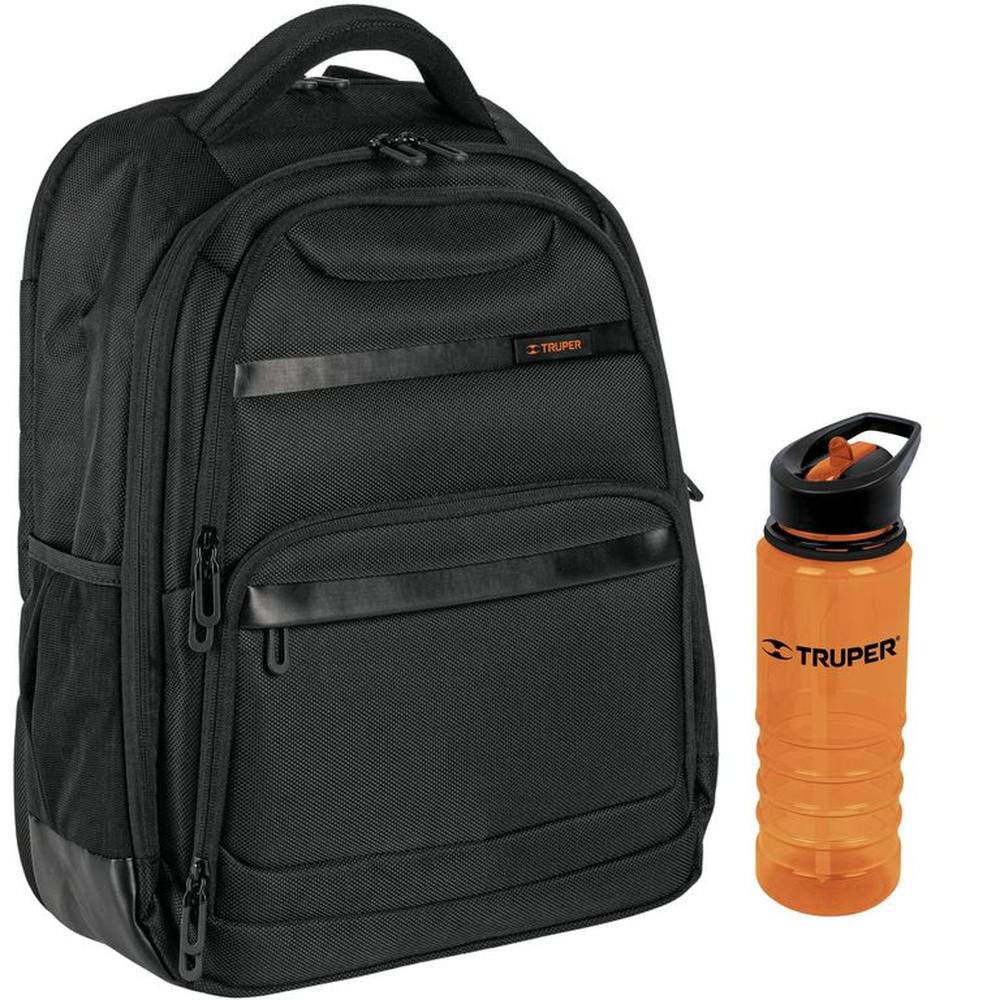 Mochila porta laptop +Tomatodo 740 ml. Truper