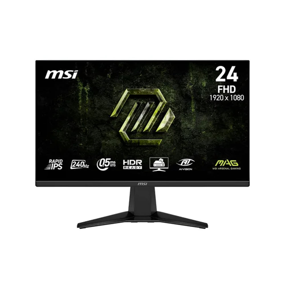 Monitor MSI MAG 245F - 24 IPS FHD 240Hz 0.5ms Ideal para Gamer Diseño Elegante y Conectividad