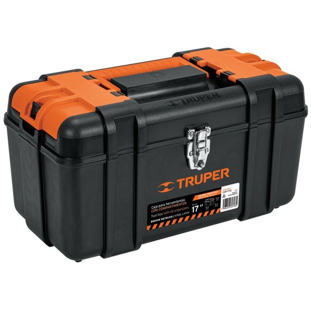 Caja porta herramientas 17 pulgadas con compartimentos