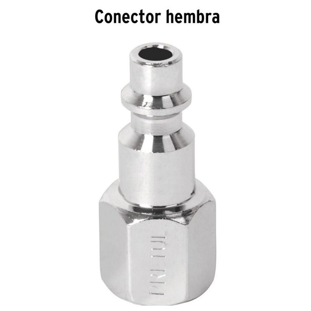 CONECTOR RAPIDO HEMBRA PARA COMPRESORA DE AIRE Gris