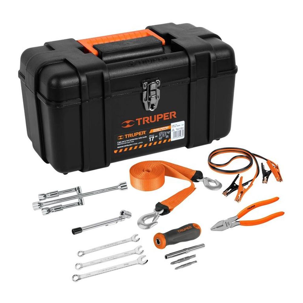 Kit emergencia automotriz, Juego herramienta 10 Pzas, Truper