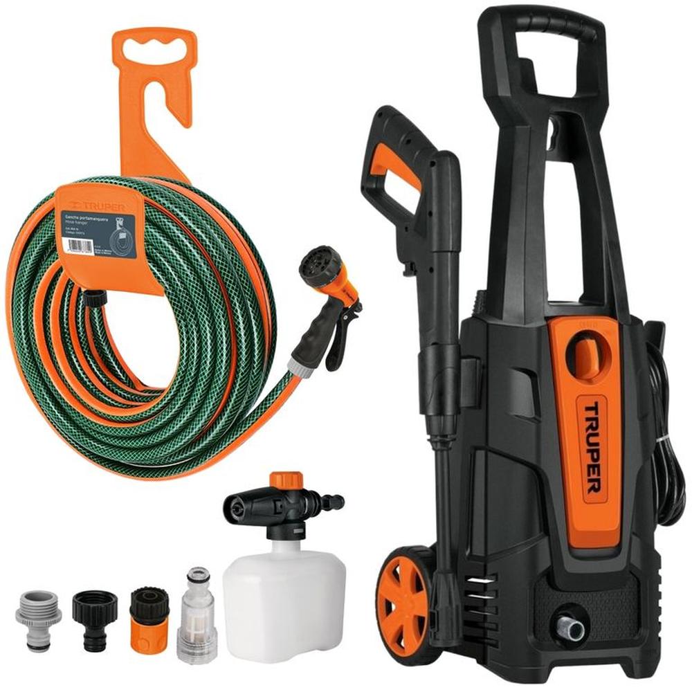Combo Hidrolavadora 1800 PSI manguera de 10m pistola de riego Truper
