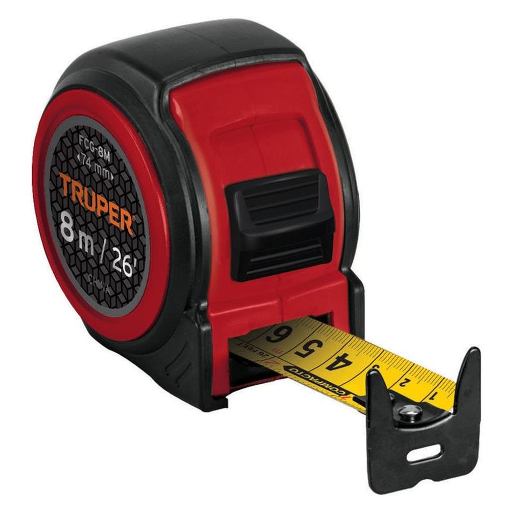Wincha Cinta Métrica 8m Truper contra impacto