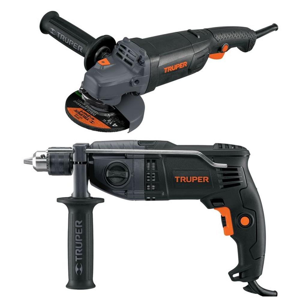 combo amoladora industrial 1250W 4-1/2", Rotomartillo industrial 900 W