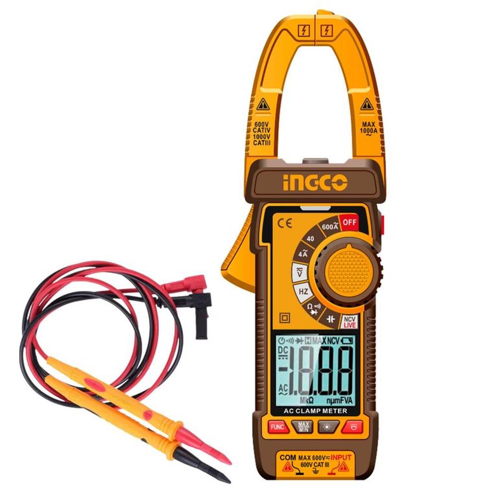 MULTIMETRO PINZA AMPERIMETRICA 600A DCM66001 ingco