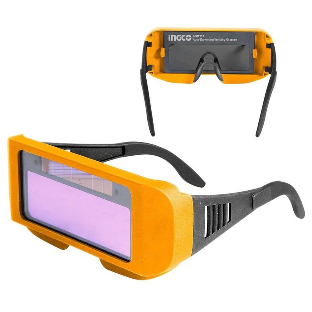 Gafas para soldar oscurecimiento automático solar leste fotosensible Amarillo