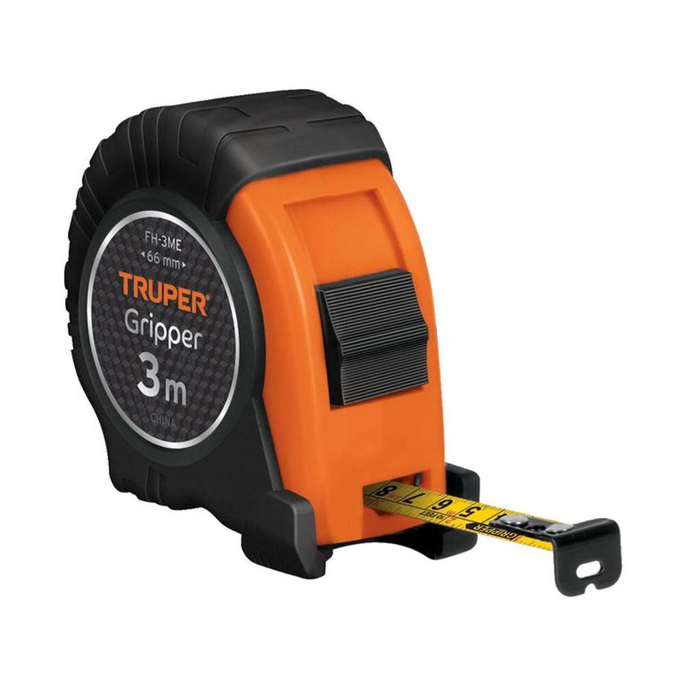 Wincha Cinta Métrica 3m Gripper  Truper