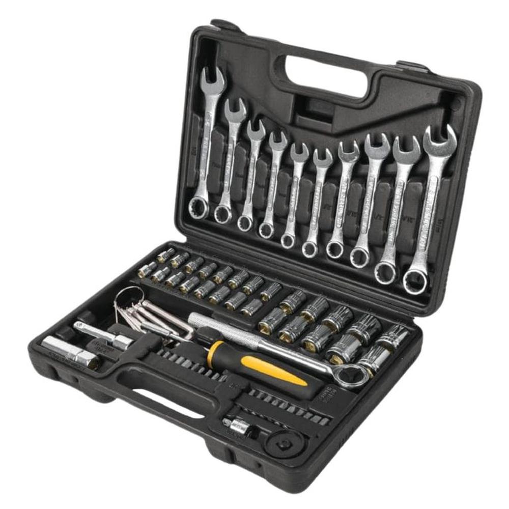 Juego de 70 herramientas 1/4"" y 3/8"" para mecánico, con maleta Pretul