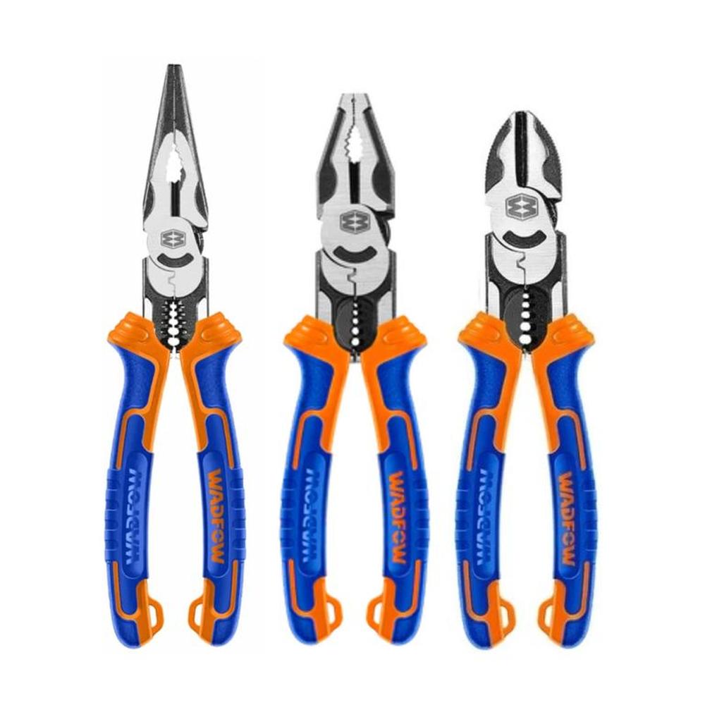 ALICATES MULTIFUNCIONAL, PELACABLE PONCHADOR WPS0413 3 piezas WADFOW