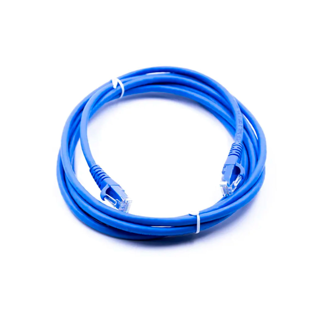Cable de Red Patch Cord Cat 6 de 3m Dixon Azul – Alta Velocidad y Conectividad Confiable