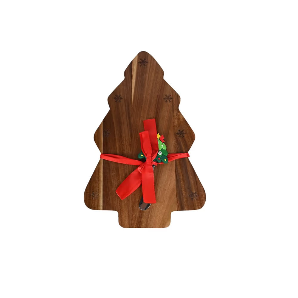 NAVIDAD - Tabla para quesos modelo arbol tono natural modelo N2
