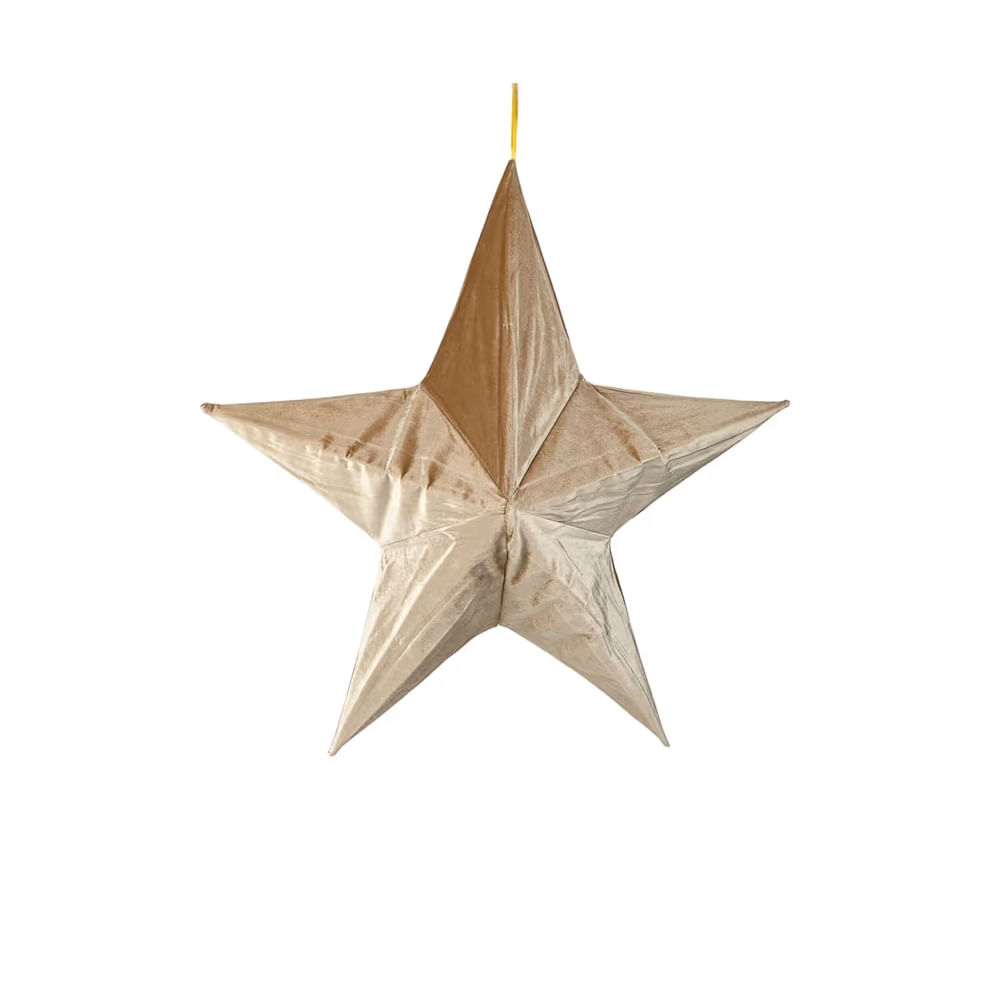NAVIDAD - Estrella decorativa navideña velvet modelo N3