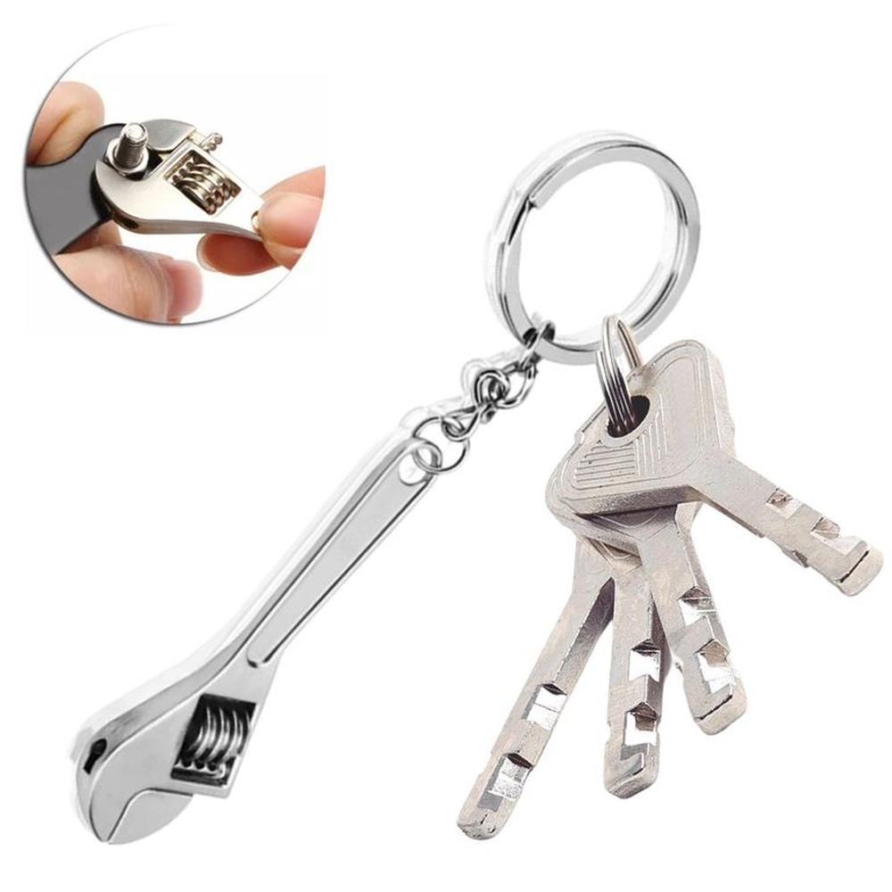 Llavero llave francesa acero inoxidable Pretul