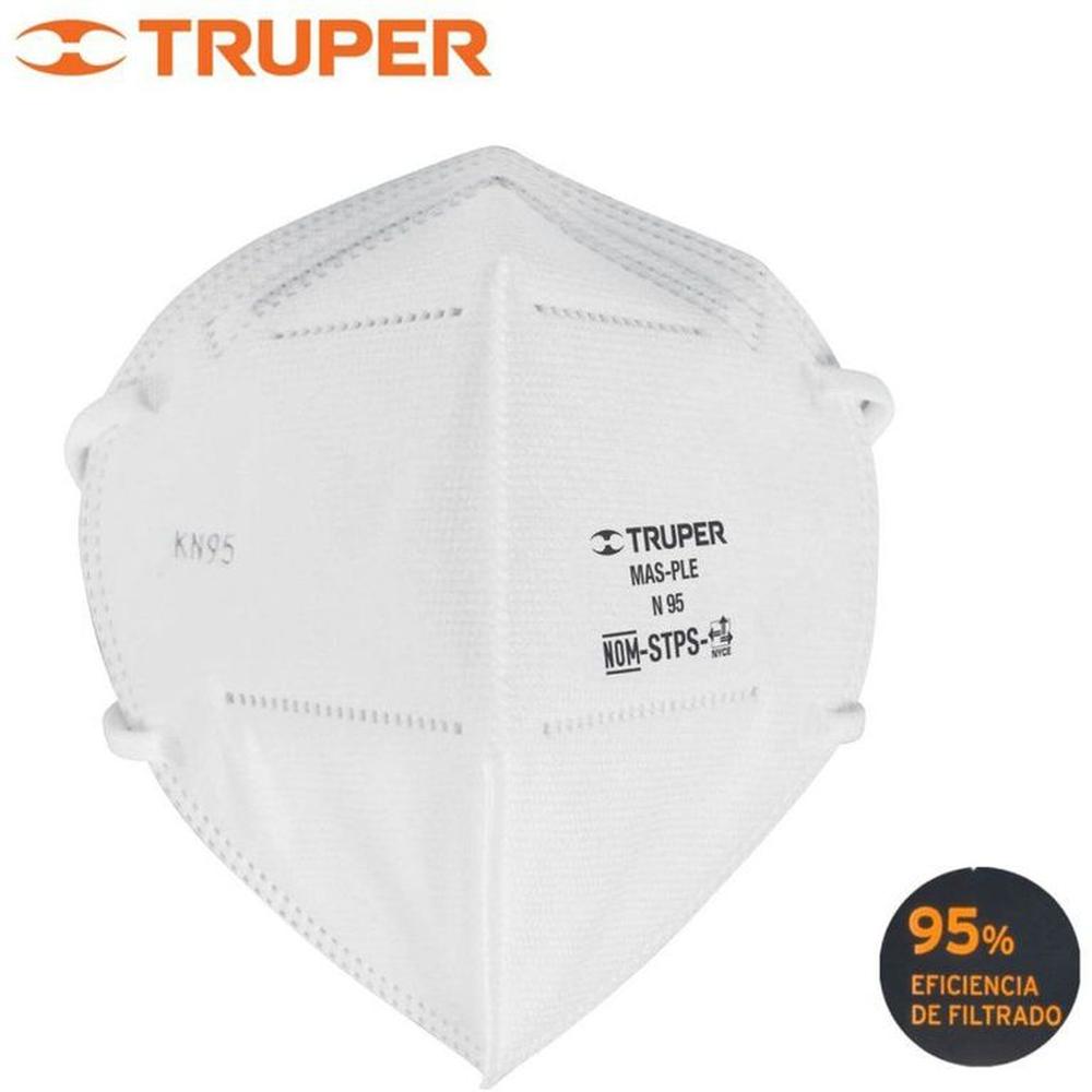 Respirador n95 truper certificada para polvos y partículas Blanco