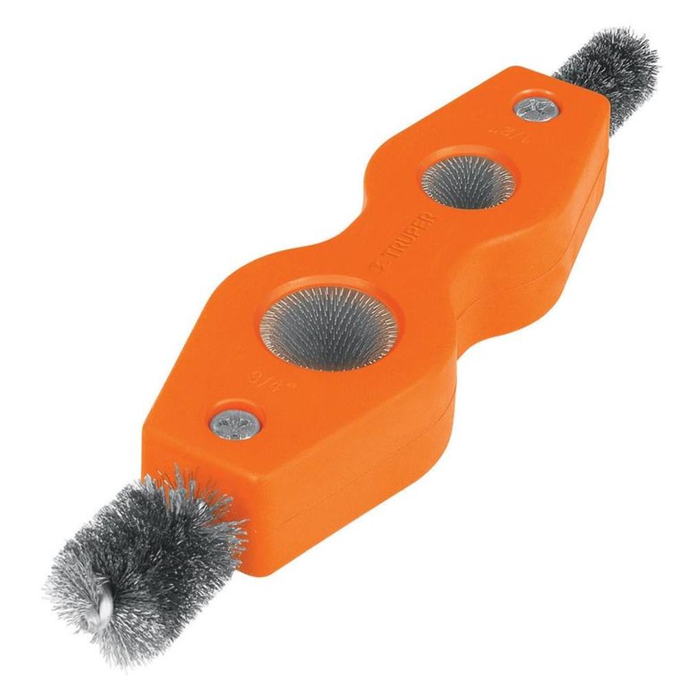 Cepillo limpiador de terminales de baterías, 4 en 1, Truper