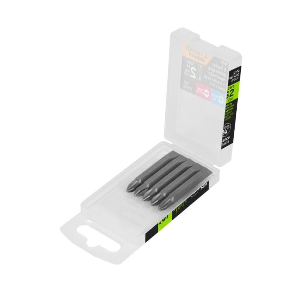 Estuche con 5 puntas dobles 2""