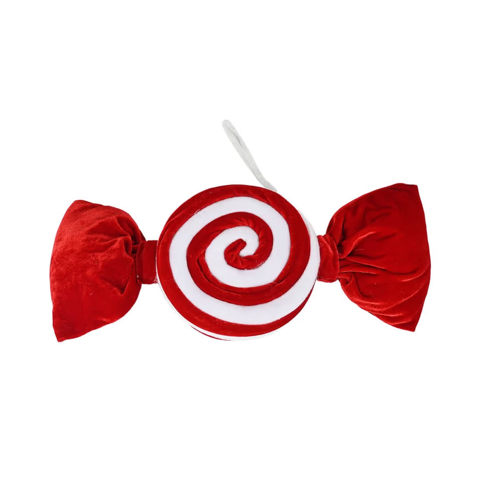 NAVIDAD - Cojin navideño caramelo de poliester multicolor modelo N3