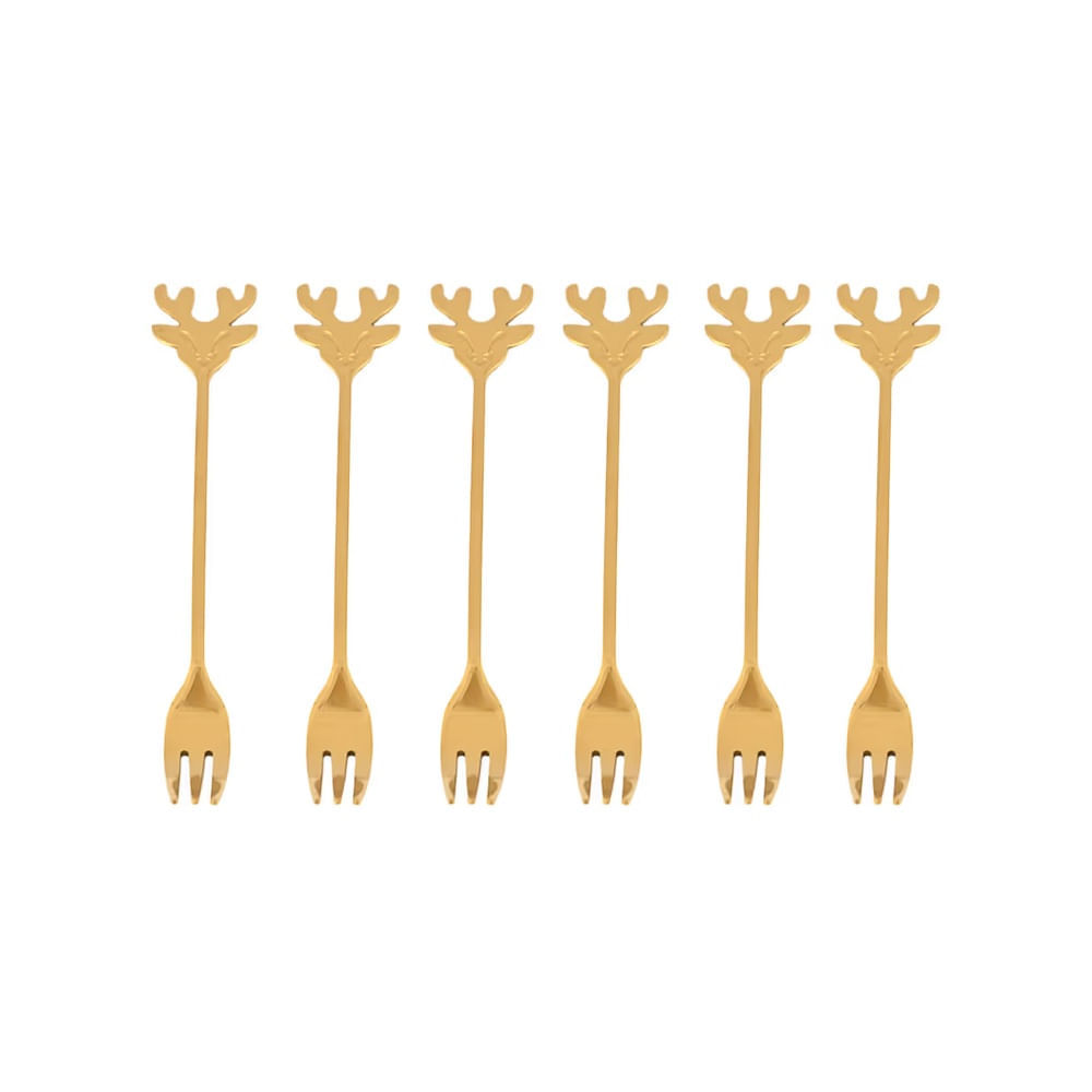 NAVIDAD - Set de 6 tenedores modelo N2