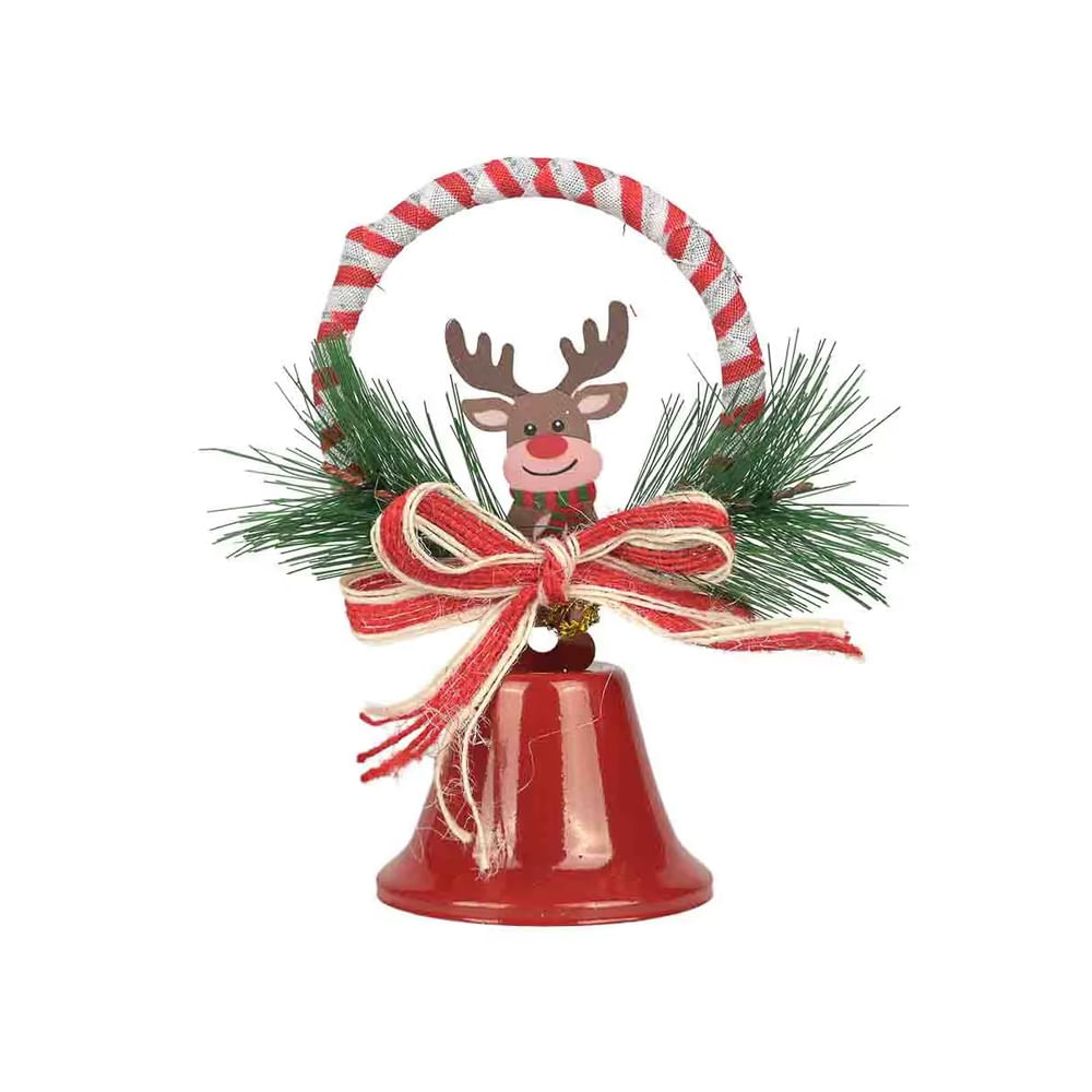 NAVIDAD - Colgante campana navideña con diseño decorativo modelo N1