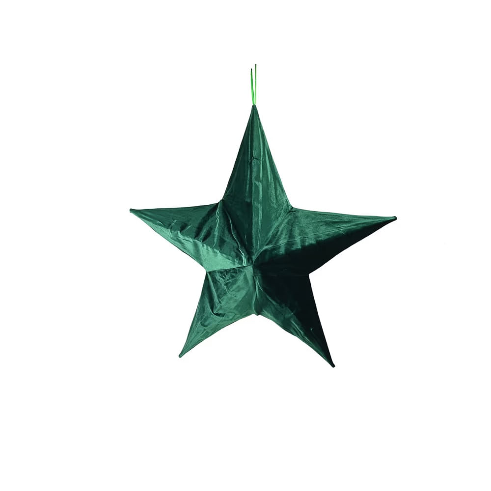 NAVIDAD - Estrella decorativa navideña velvet modelo N1