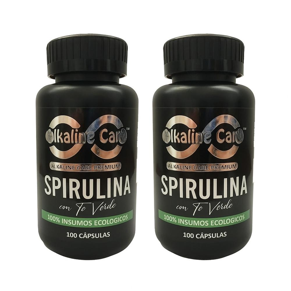Spirulina con Té verde 200 Cápsulas
