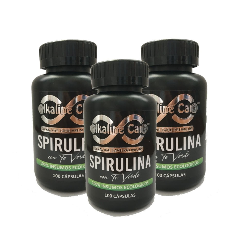 Spirulina con Té verde 300 Cápsulas